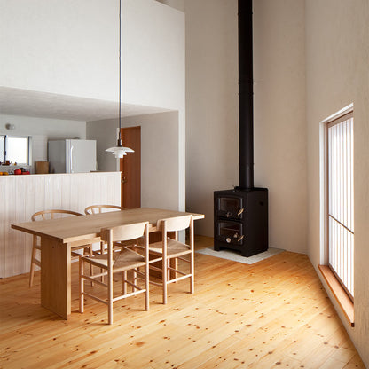 PH 3/2 Pendant Light in dining room.