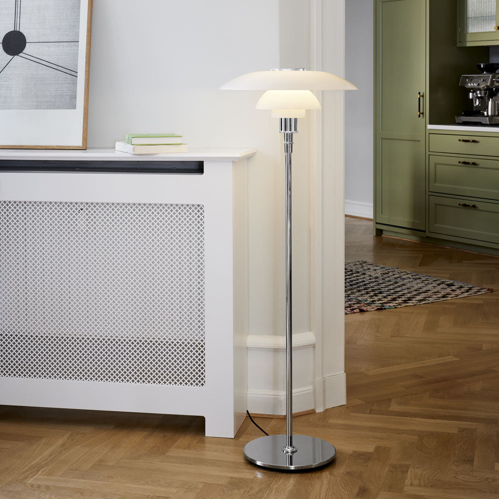 PH 4½-3½ Floor Lamp in living room.