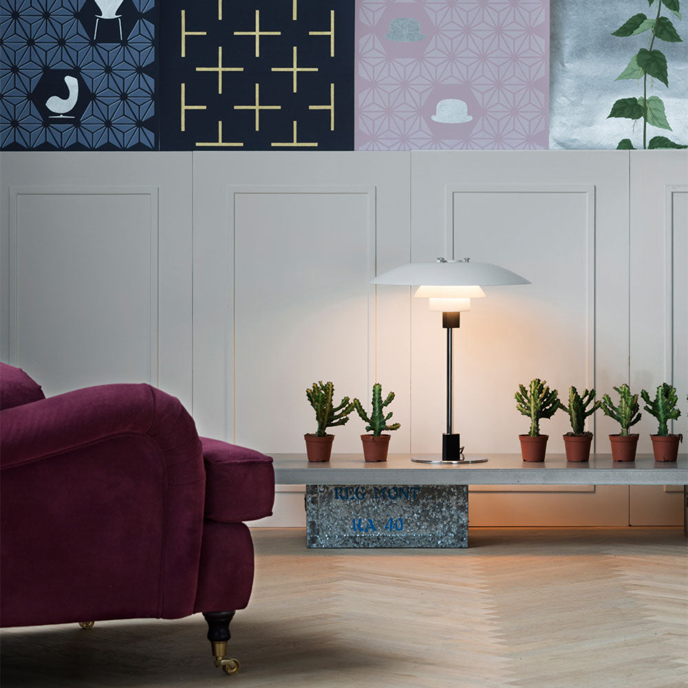 PH 4/3 Table Lamp in living room.