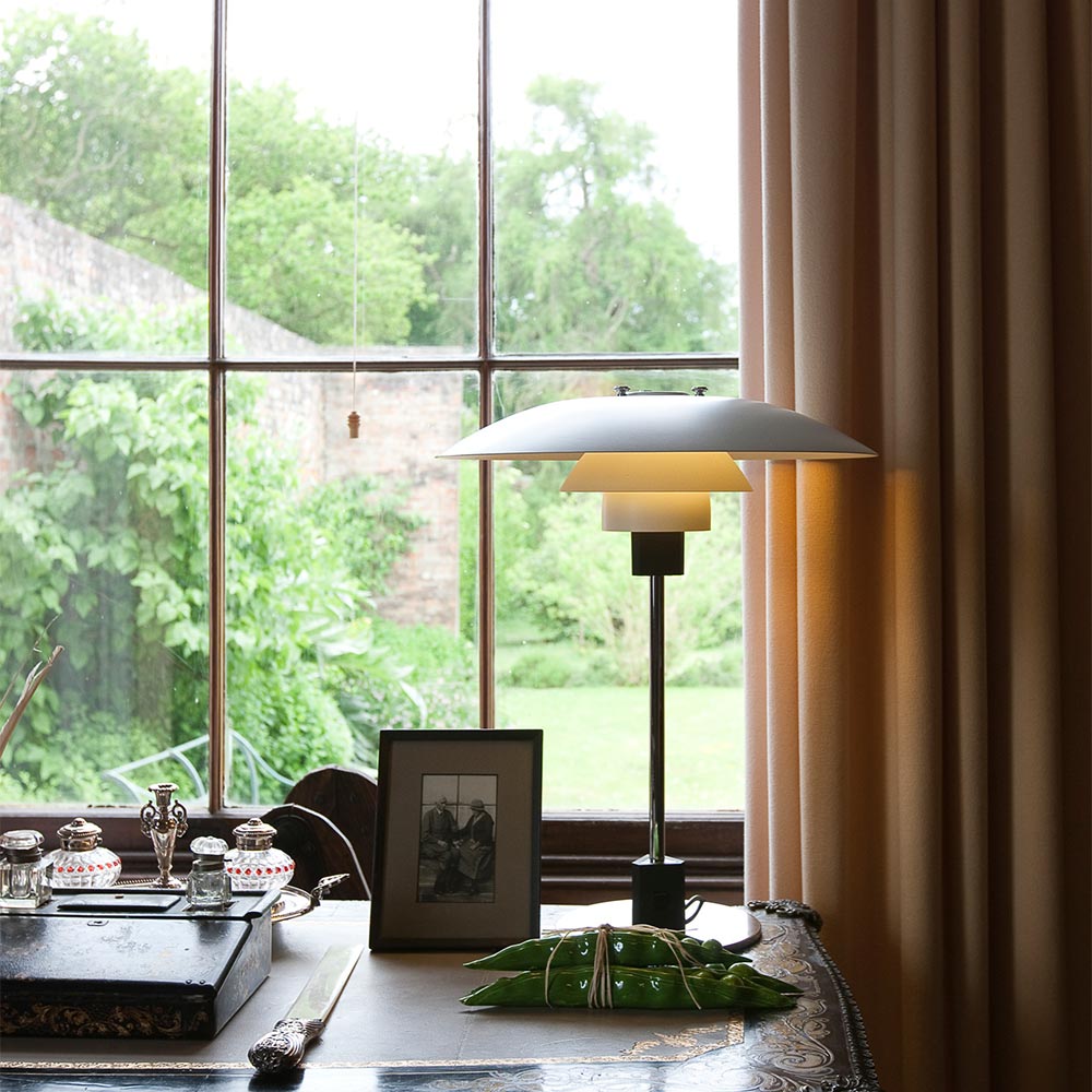 PH 4/3 Table Lamp in office.