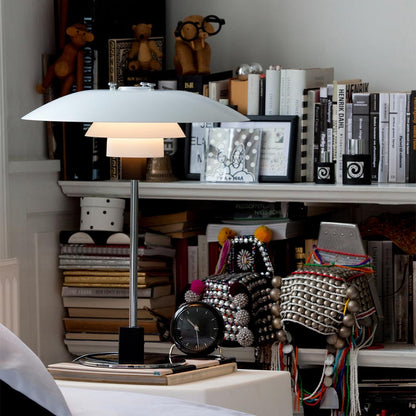 PH 4/3 Table Lamp in bedroom.