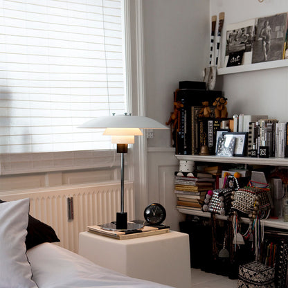 PH 4/3 Table Lamp in bedroom.