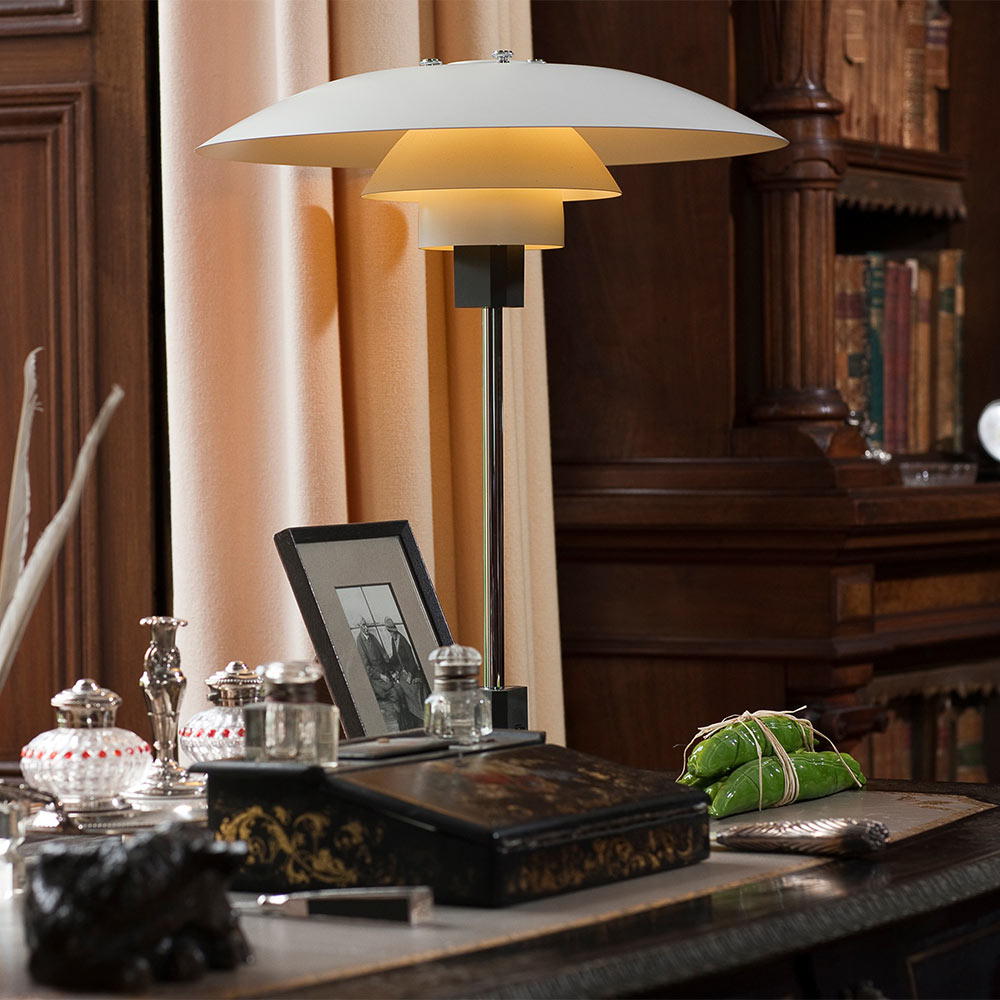 PH 4/3 Table Lamp in office.