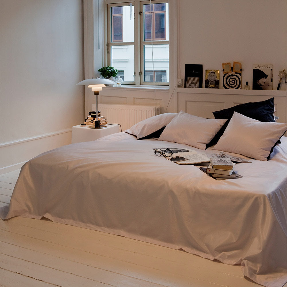 PH 4/3 Table Lamp in bedroom.