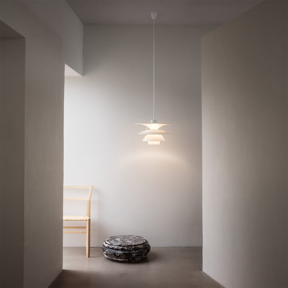 PH 5-4½ Pendant Light in living room.