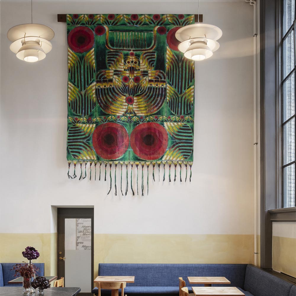 PH 5-4½ Pendant Light in restaurant.