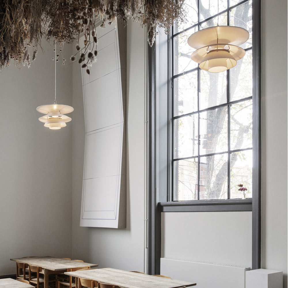 PH 5-4½ Pendant Light in restaurant.