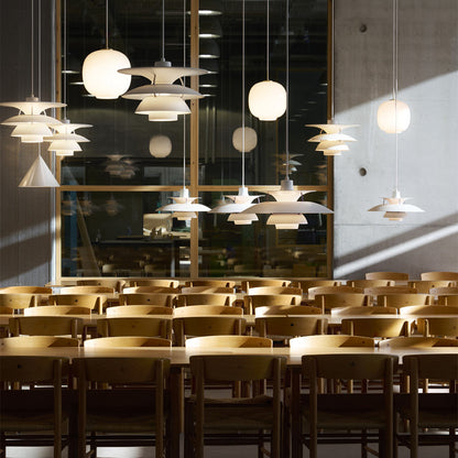 PH 5-4½ Pendant Light in restaurant.