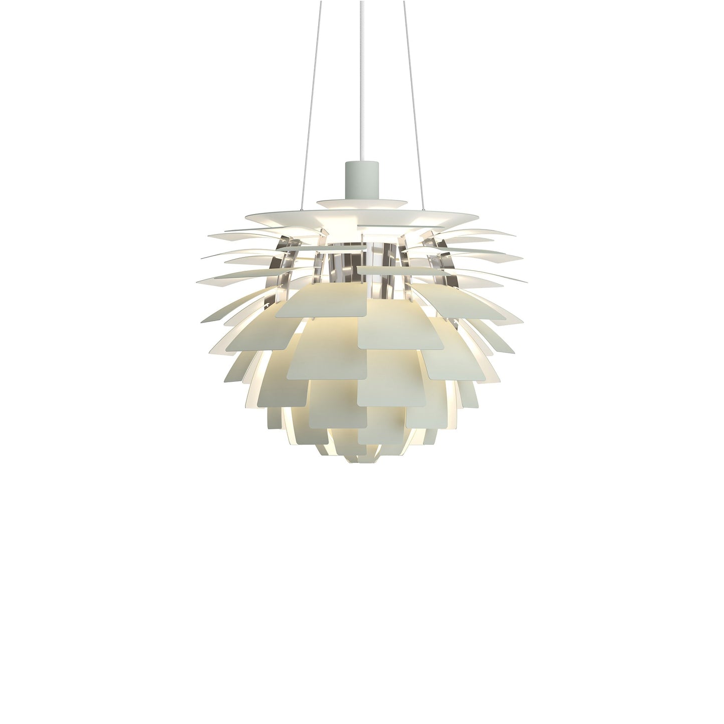 PH Artichoke Pendant Light in Dusty Green/Chrome (18.9-Inch).