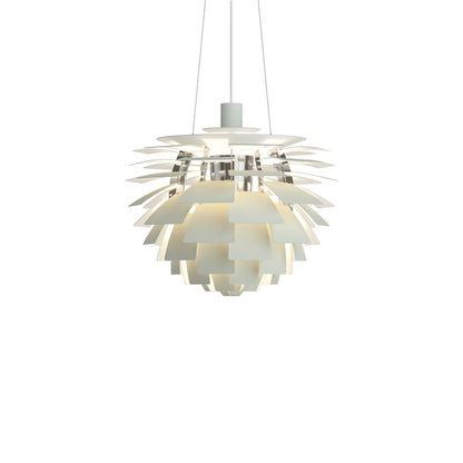 PH Artichoke Pendant Light in Dusty Green/Chrome (18.9-Inch).