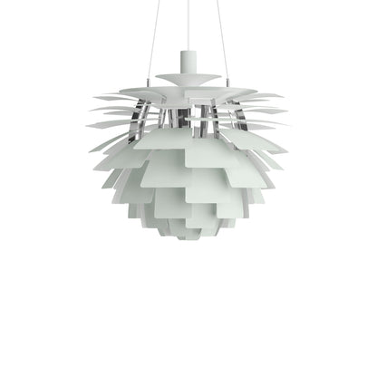 PH Artichoke Pendant Light in Dusty Green/Chrome (23.6-Inch).