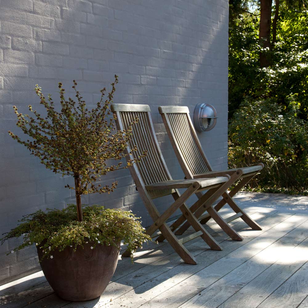 Skot LED Wall Light in Outside Area.