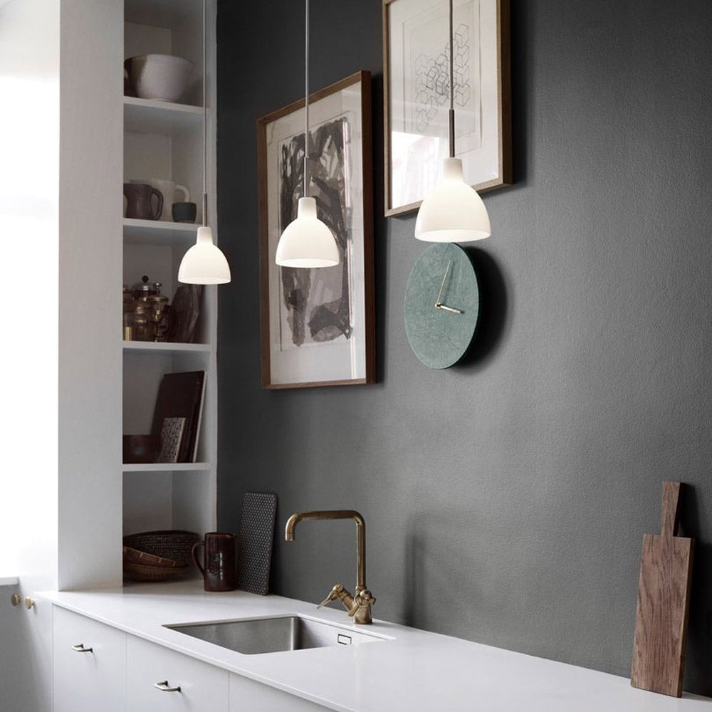 Toldbod Glass Pendant Light in Kitchen.