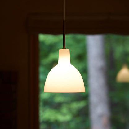 Toldbod Glass Pendant Light in room.