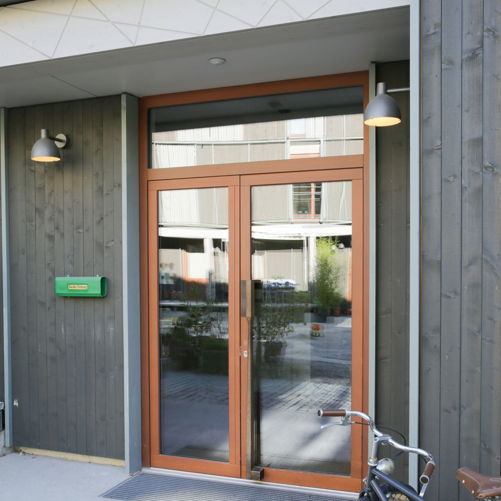 Toldbod Wall Light in Outside Area.