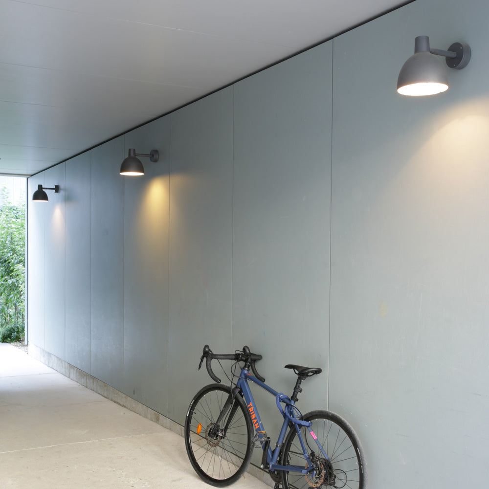Toldbod Wall Light in Outside Area.