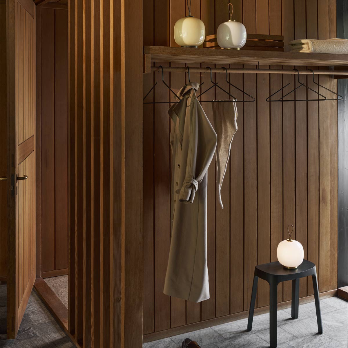 VL 45 Radiohus LED Table Lamp in bedroom.