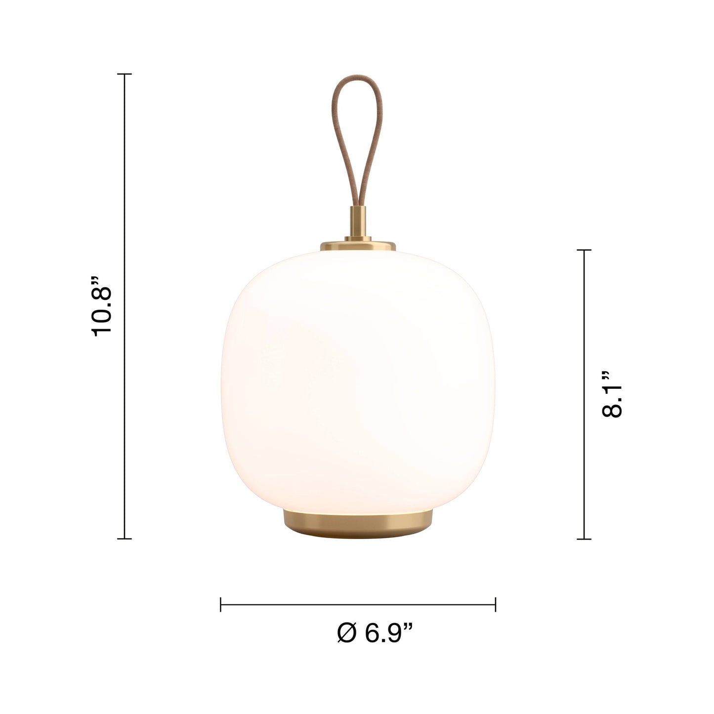 VL 45 Radiohus LED Table Lamp - line drawing.