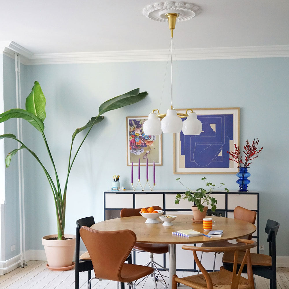 VL Crown Chandelier in Living Room.