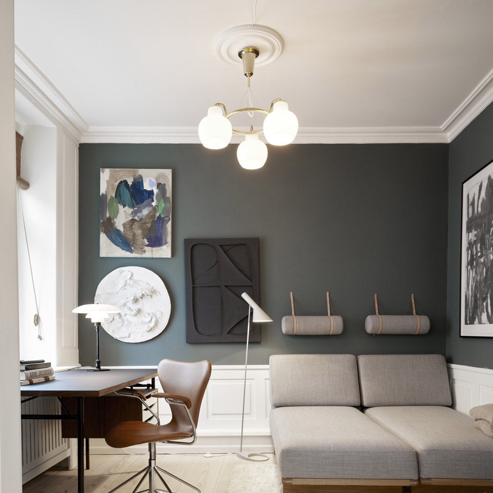 VL Crown Chandelier in Bedroom.