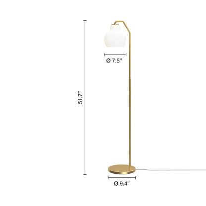 VL Ring Crown Floor Lamp - line drawing.