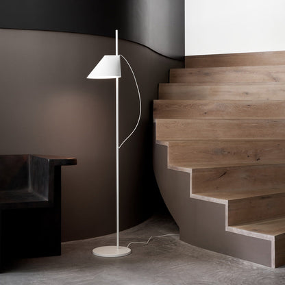 Yuh LED Floor Lamp in living room.