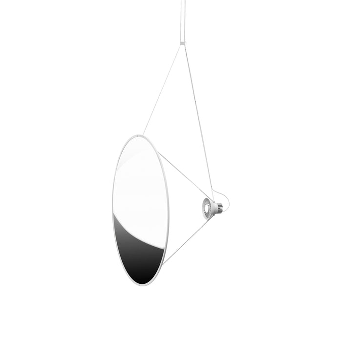 Amisol LED Pendant Light in Silver (Large).
