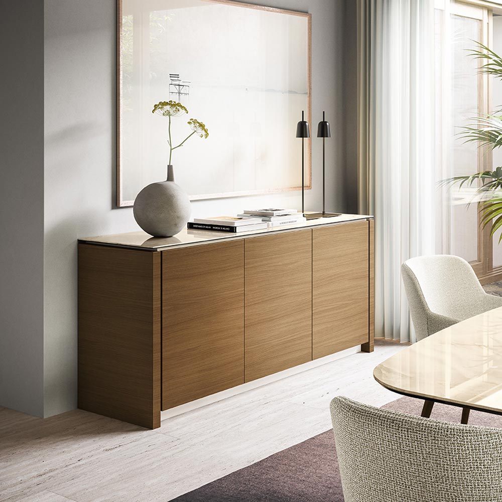 Ascent LED Table Lamp in living room.