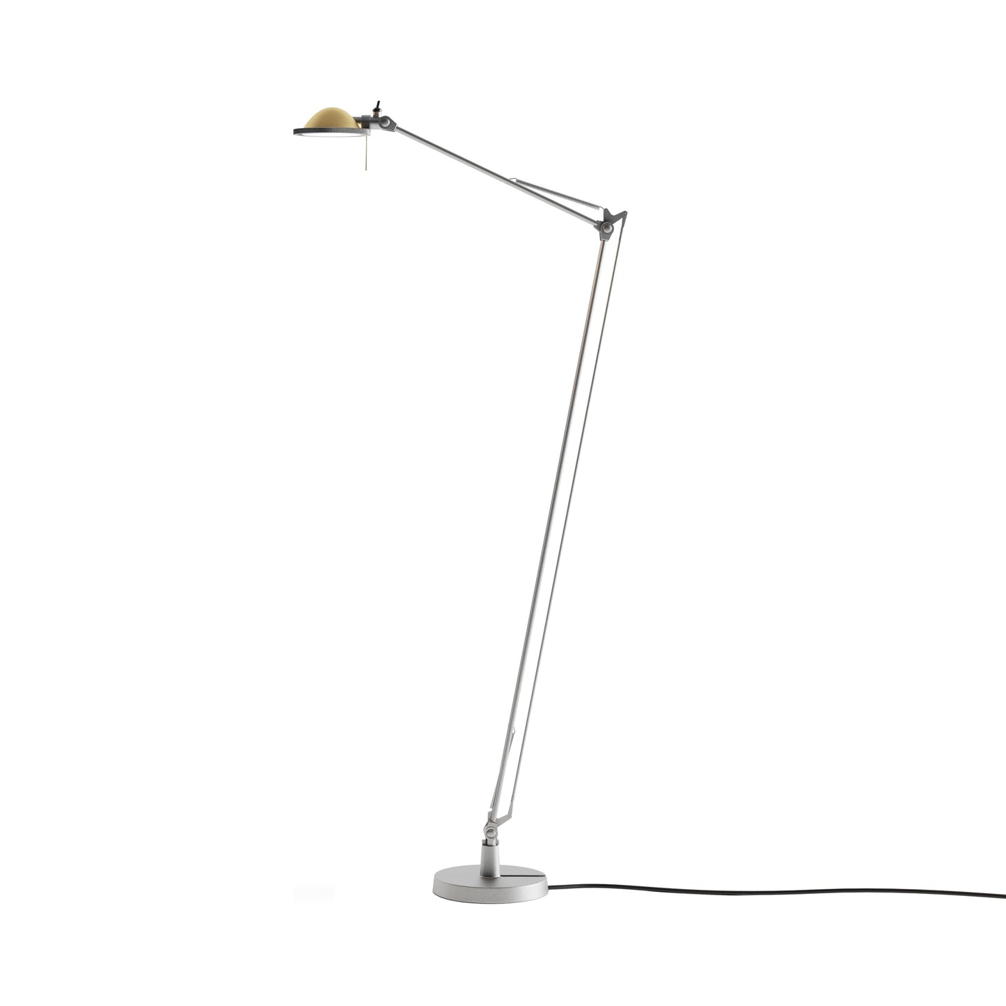 Berenice Floor Lamp in Aluminium/Brass.