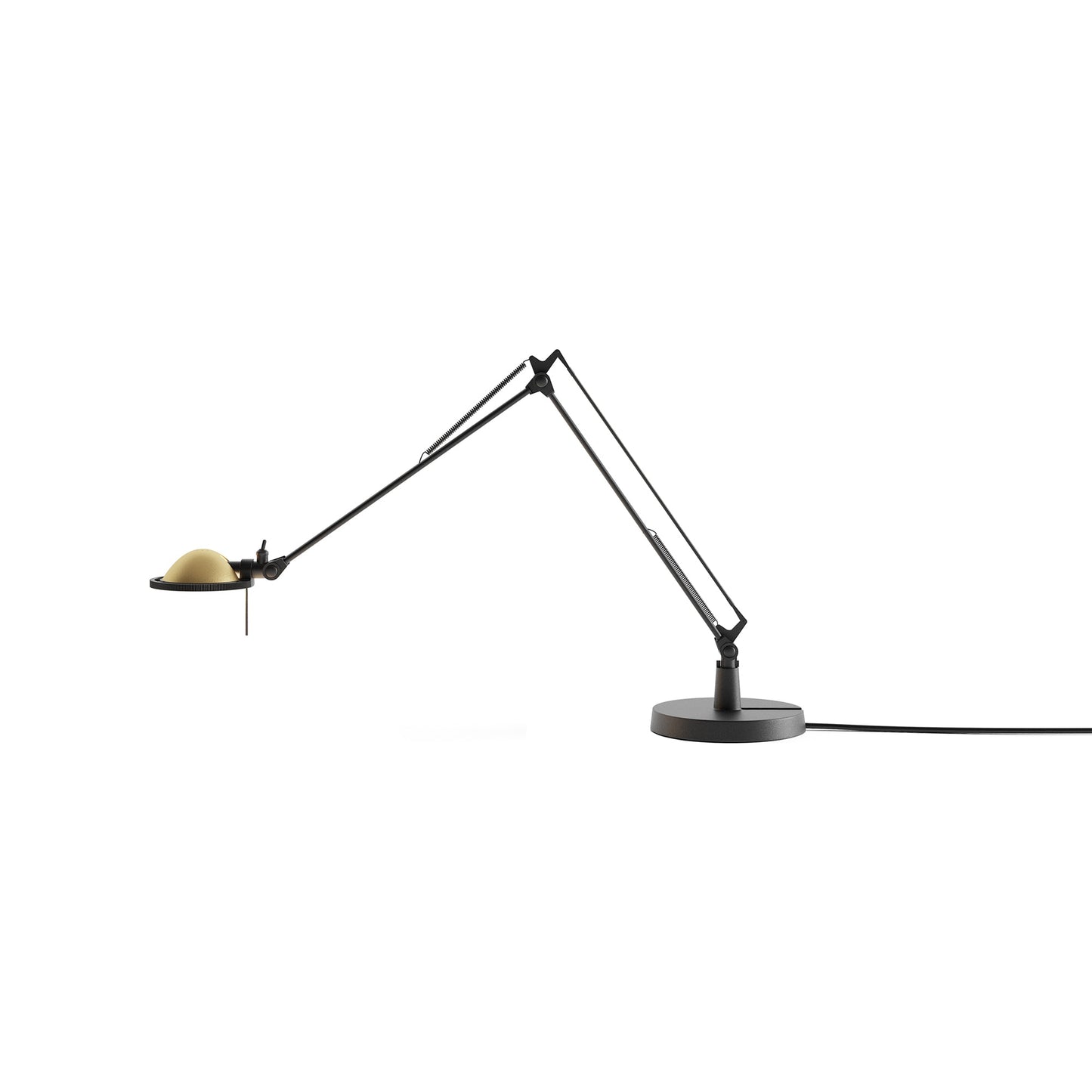 Berenice Table Lamp in Black/Brass (12-Inch).