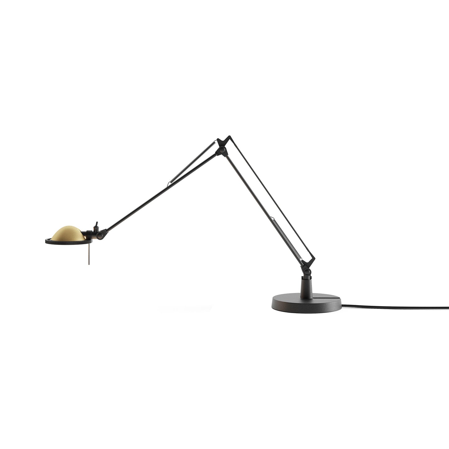 Berenice Table Lamp in Black/Brass (17-Inch).