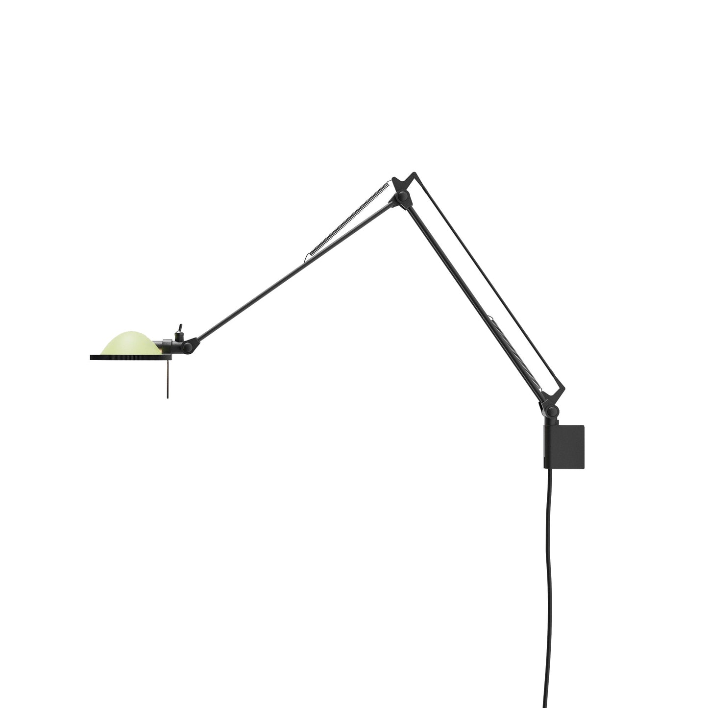 Berenice Wall Light in Black/Sage Green.