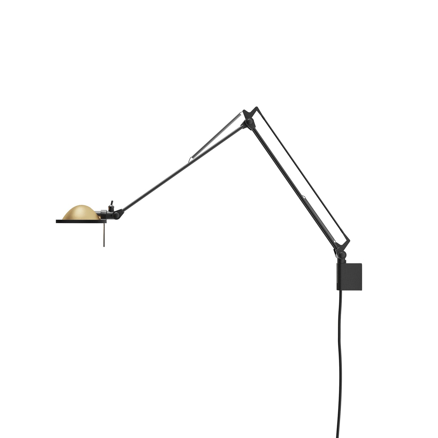 Berenice Wall Light in Black/Brass.
