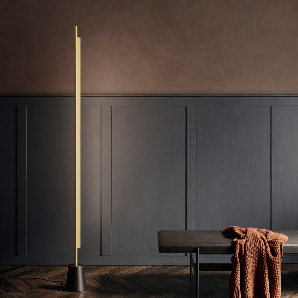 Compendium LED Floor Lamp in living room.