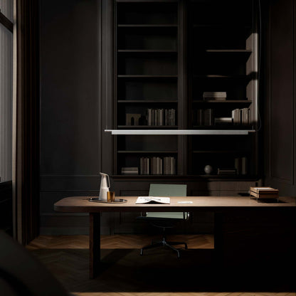 Compendium LED Linear Suspension Light in office.