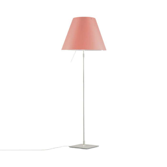 Costanza Floor Lamp in Off-white/Edgy Pink.