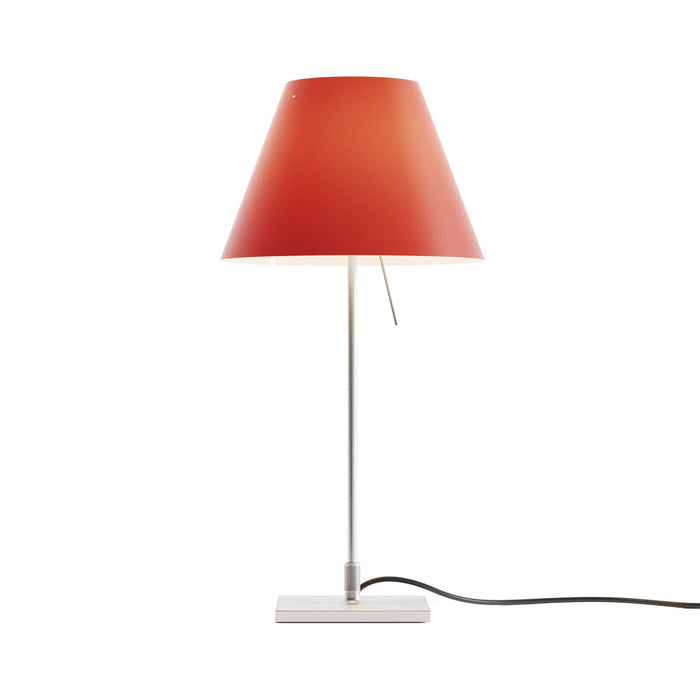 Costanzina Table Lamp in Alu/Primary Red.