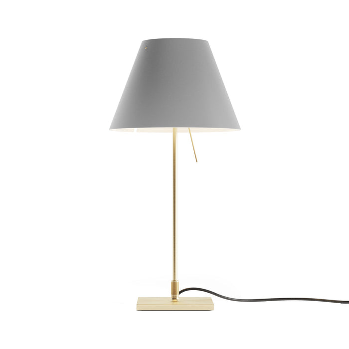 Costanzina Table Lamp in Brass/Concrete Grey.