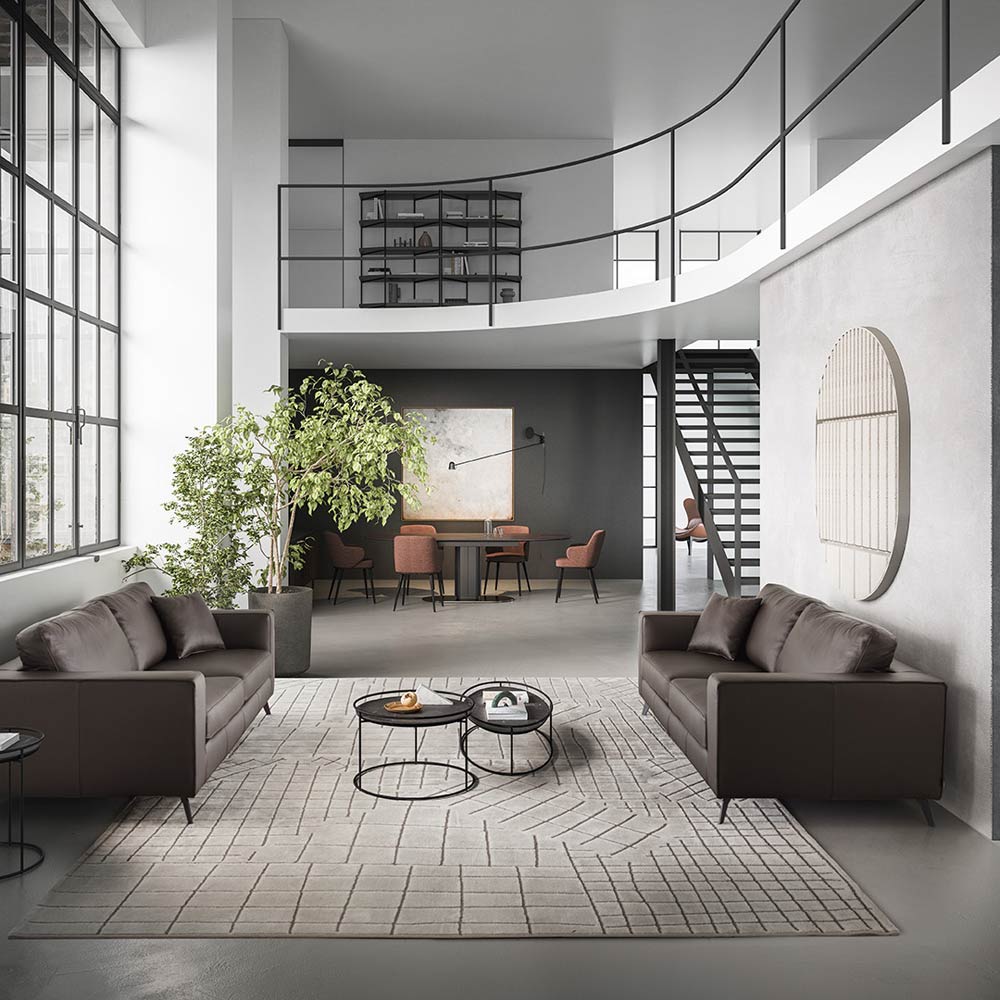 Counterbalance LED Wall Light in living room.