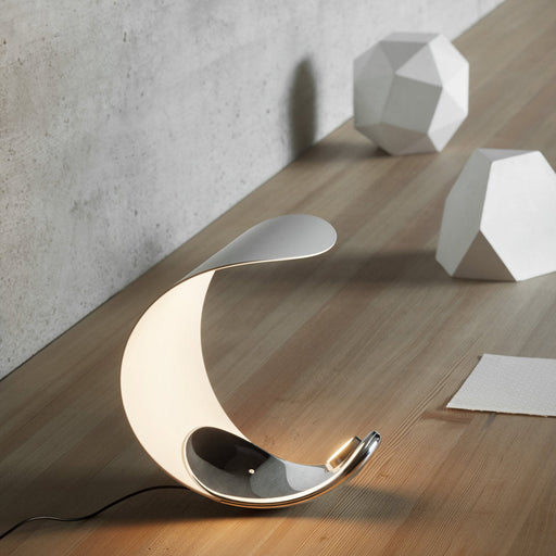 Curl LED Table Lamp in living room.