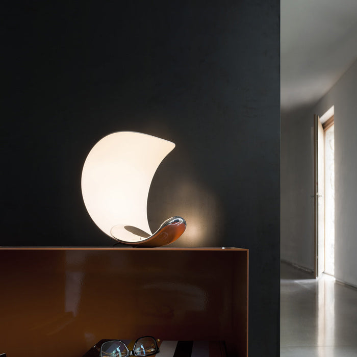 Curl LED Table Lamp in living room.