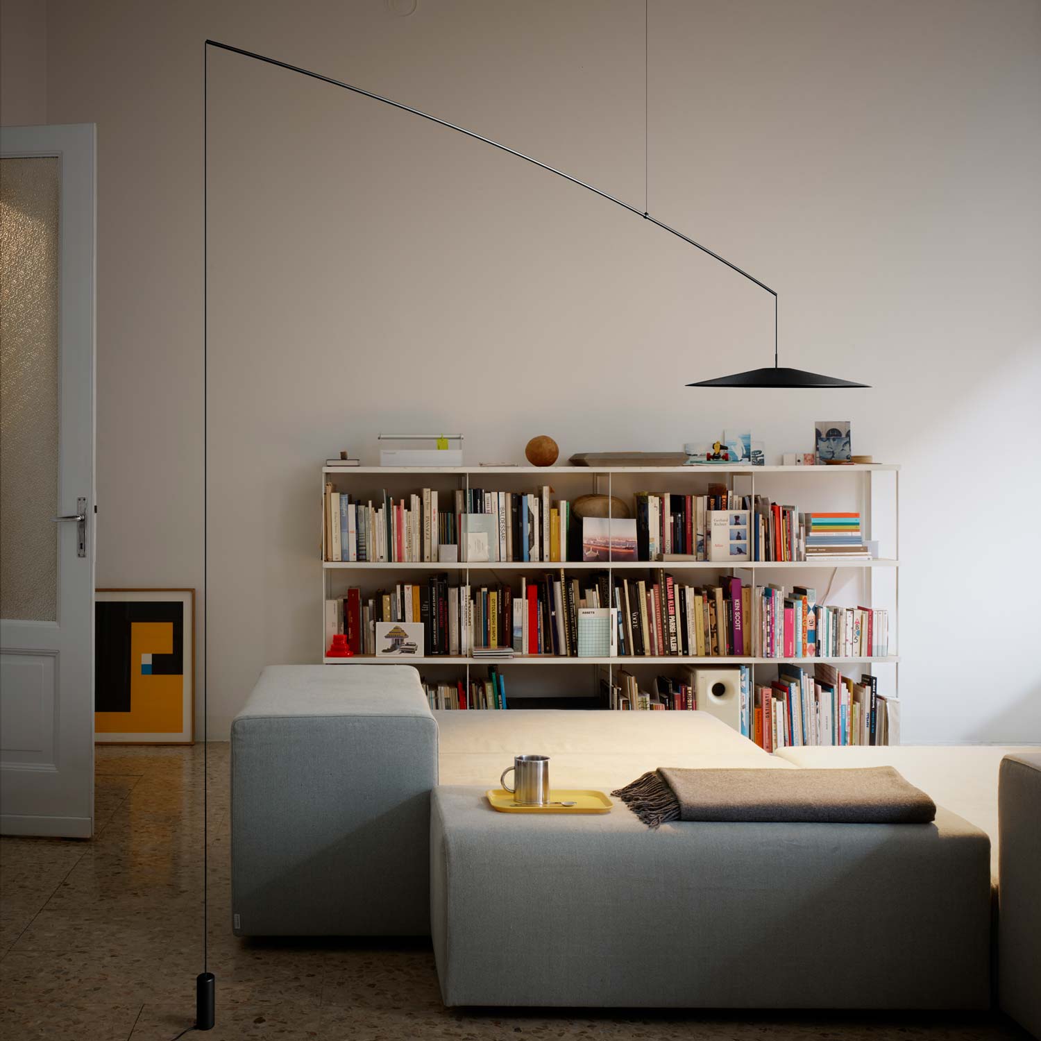 Koine LED Floor Lamp in office.