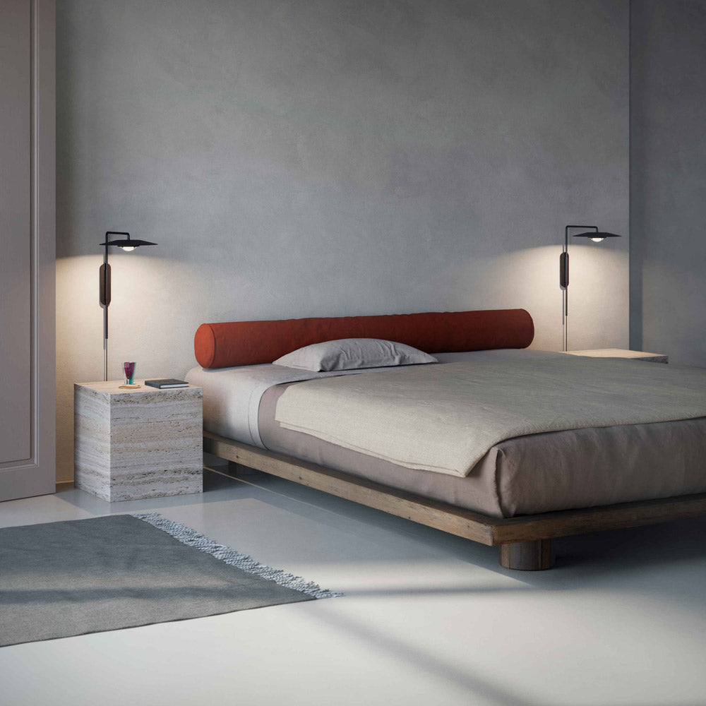 Koine LED Wall Light in bedroom.
