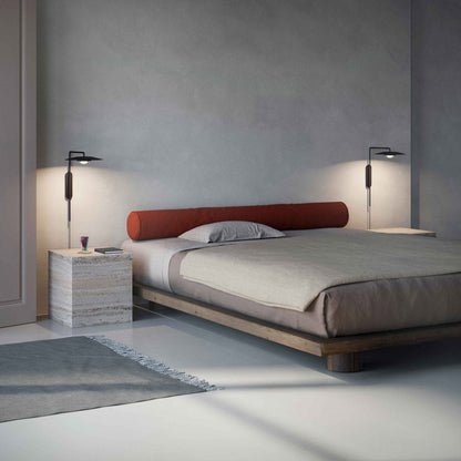Koine LED Wall Light in bedroom.