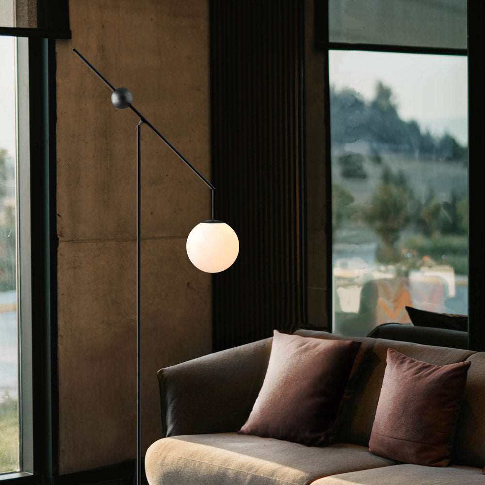 Malamata Floor Lamp in living room.