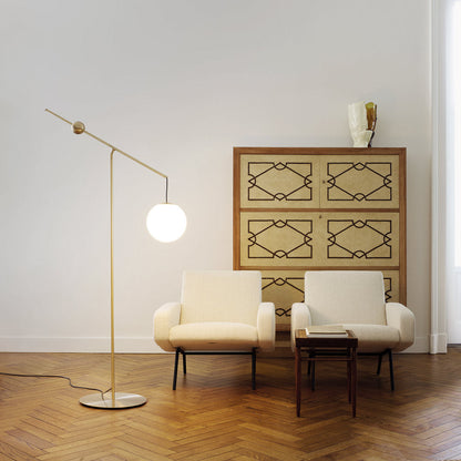 Malamata Floor Lamp in living room.