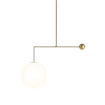 Malamata Pendant Light in Brushed Brass (Large).