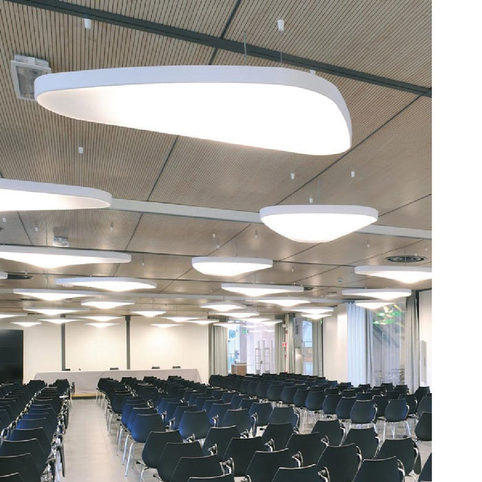 Pétale LED Pendant Light in conference room.