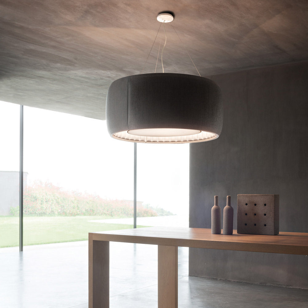 Silenzio LED Pendant Light in living room.