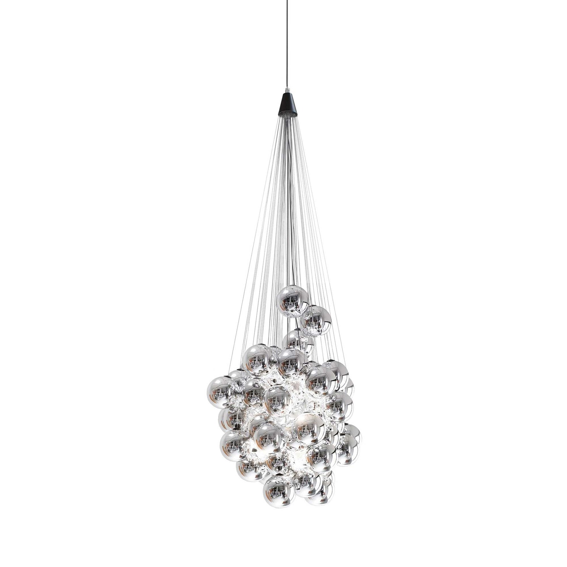 Stochastic LED Pendant Light in Metallized (Small).